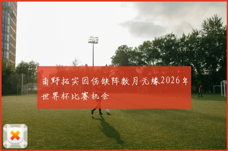 南野拓实因伤缺阵数月无缘2026年世界杯比赛机会